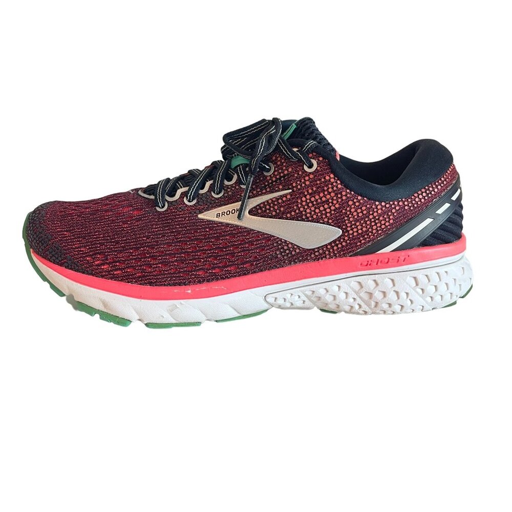 Brooks Ghost 11 Red Women's Sneaker, 1202771B017, Size 8.5